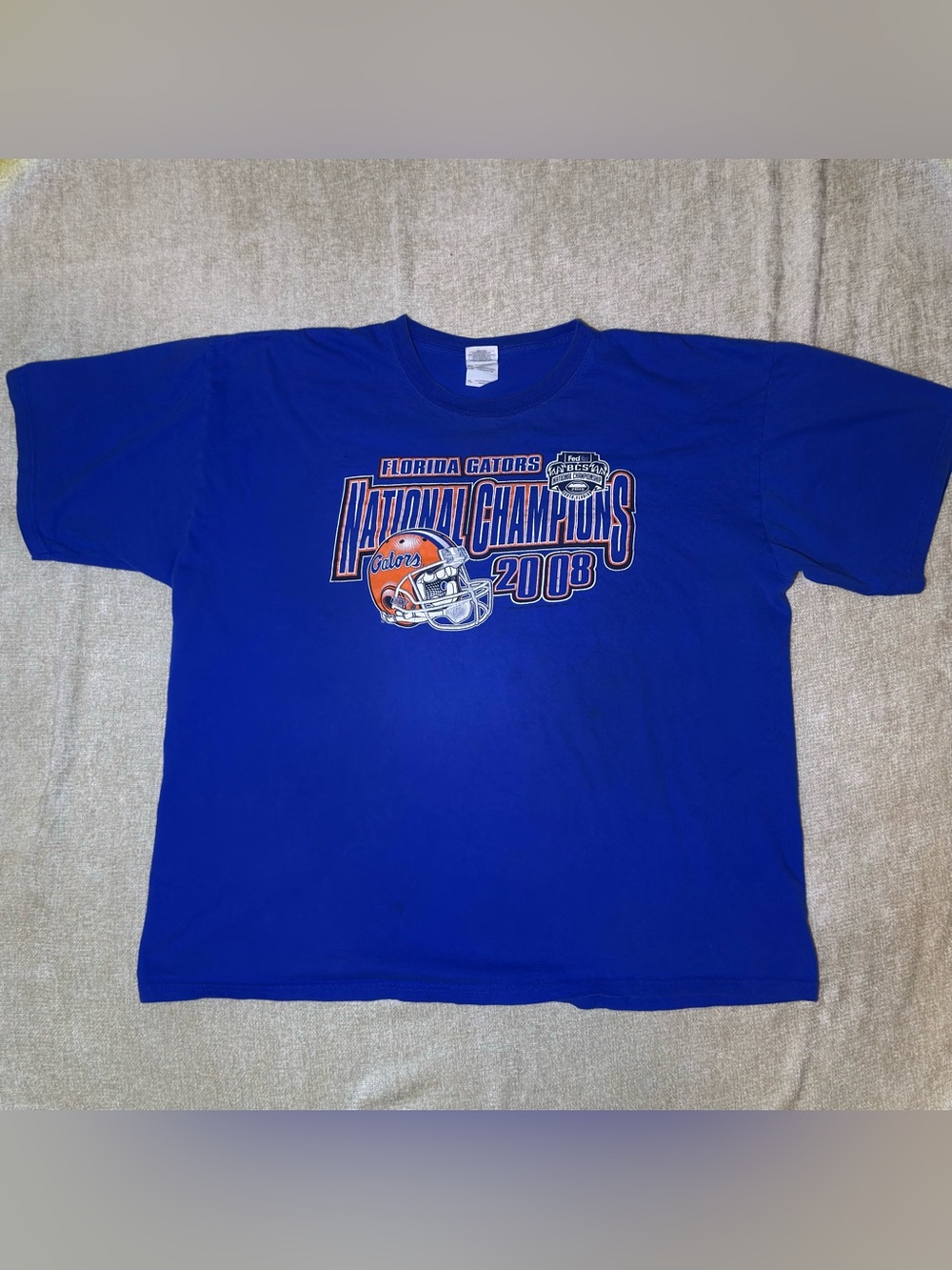 Florida Gators National Champions 2008 T Shirt Blue XL NCAA Football
